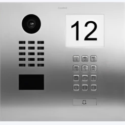 DoorBird IP Video Door Station, 1 Call Button, Keypad, Stainless, Info Panel