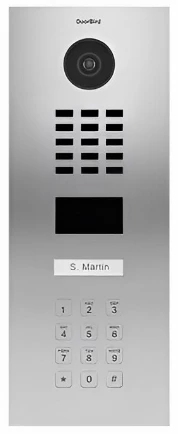 DoorBird D2101KV IP Video Door Station, 1 Call Button, Keypad, Stainless Steel 1 DoorBird D2101KV IP Video Door Station, 1 Call Button, Keypad, Stainless Steel