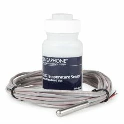 Sensaphone 2.8K Temperature Sensor In Glass Bead Vial With Teflon Cable