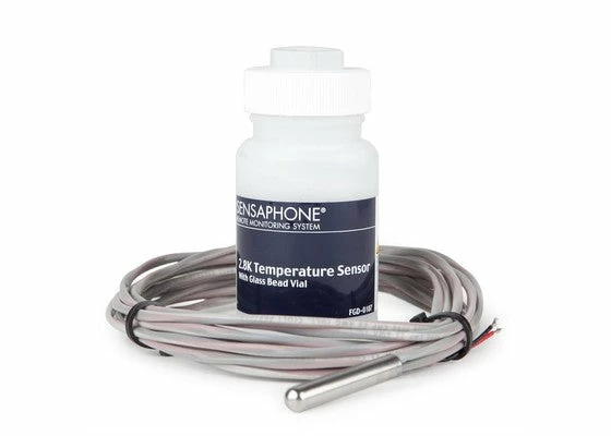 Sensaphone 2.8K Temperature Sensor In Glass Bead Vial With Teflon Cable 1 Sensaphone 2.8K Temperature Sensor In Glass Bead Vial With Teflon Cable