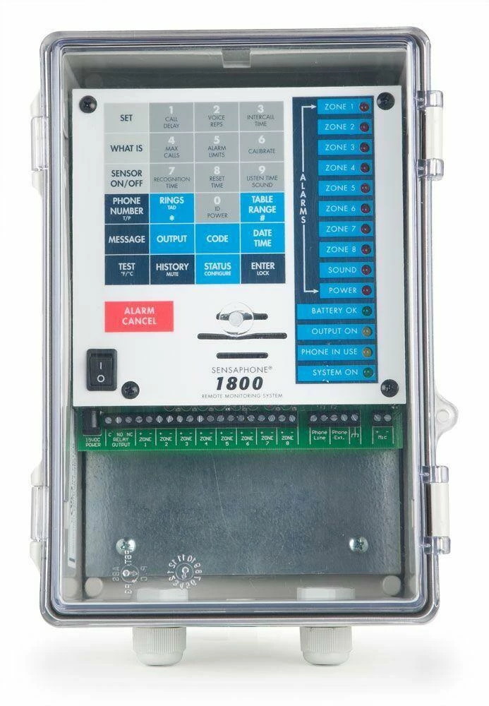Sensaphone FGD-1800CD 8 Zone Auto Dialer In NEMA Case With Clear Door 1 Sensaphone FGD-1800CD 8 Zone Auto Dialer In NEMA Case With Clear Door