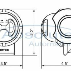 Optex TD-20U Wireless Motion Sensor -Yale Sales Store OPTD20U dim 6 55617.1522332807.1280.1280