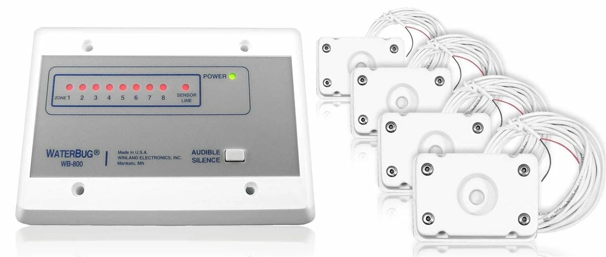 Winland Electronics Winland WB800 WaterBug 8 Zone Water Leak Detection System 1 Winland Electronics Winland WB800 WaterBug 8 Zone Water Leak Detection System
