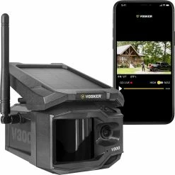 Vosker V300 Solar Powered Cellular Security Camera -Yale Sales Store v300 with phone
